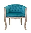 Низкое кресло ретро Kandy Blue Velvet №0 в Екатеринбурге