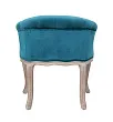 Низкое кресло ретро Kandy Blue Velvet №2 в Екатеринбурге