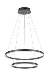Люстра Orblaze 2 rings 600 black в интерьере
