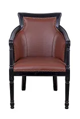 фото Кресло Valene Brown Leather в интерьере