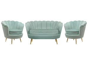 красивый Комплект кресел и дивана ракушка Pearl Double Green на заказ
