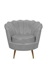 купить стильное Низкое кресло ракушка Pearl Grey V2 в интернет-магазине