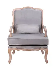 Мягкое полукресло с подлокотниками Nitro Grey Velvet