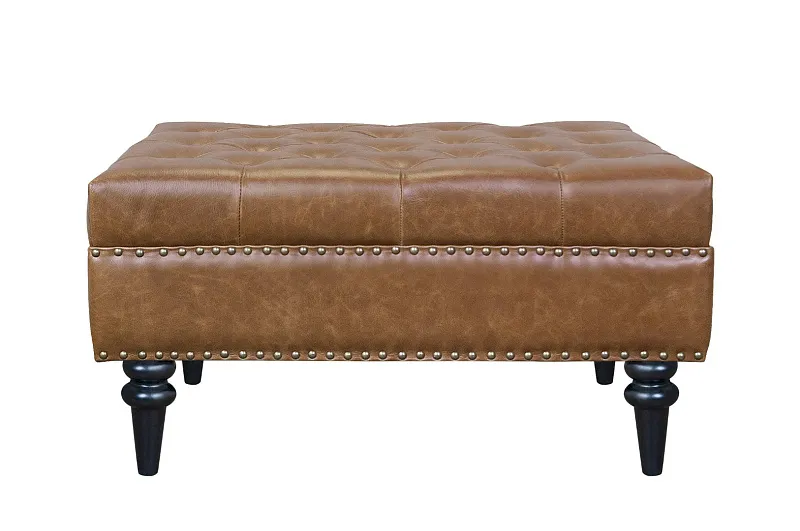 Банкетка Karo Brown leather в Екатеринбурге Банкетка Karo Brown leather