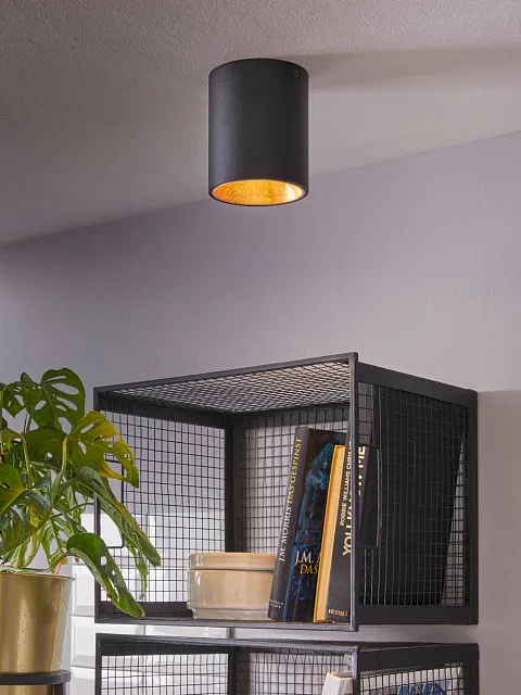 94502 Светодиодный потолочный светильник POLASSO, 1х3,3W (LED), ?100, черный, золотой в Екатеринбурге 94502 Светодиодный потолочный светильник POLASSO, 1х3,3W (LED), ?100, черный, золотой