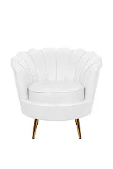 Низкое кресло ракушка Pearl White в интернет-магазине