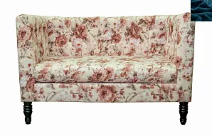 Диван прованс Rose Flower синий на заказ