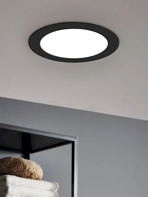 99145 Светодиодный встраиваемый светильник FUEVA 5, 17W (LED), ?216, ET26, 2000lm, 3000K, сталь, черный в Екатеринбурге 99145 Светодиодный встраиваемый светильник FUEVA 5, 17W (LED), ?216, ET26, 2000lm, 3000K, сталь, черный