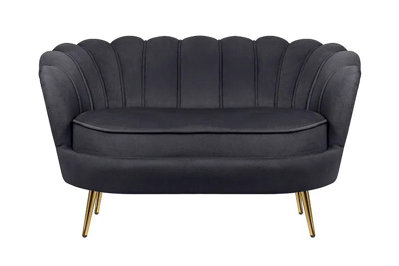 Дизайнерский двухместный диван Pearl Double Black в Екатеринбурге Дизайнерский двухместный диван Pearl Double Black