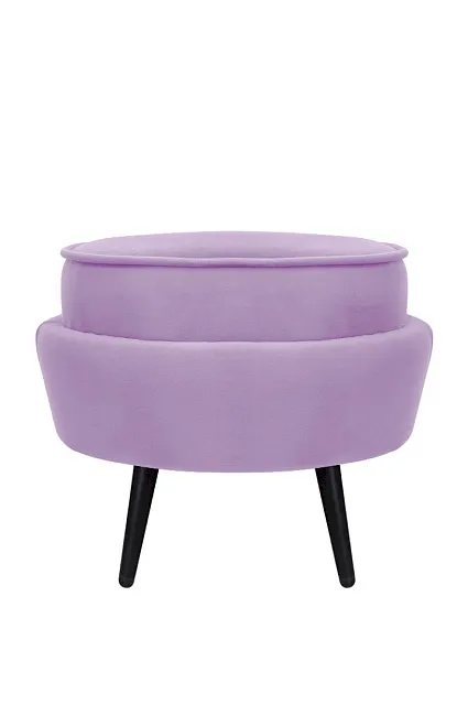 Пуф Pearl Adorn Purple на черных ножках
