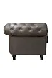 Диван из коричневой кожи Chesterfield Brown Leather 2S №2 в Екатеринбурге