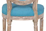 Стул с круглой спинкой Volker Oak Light Blue №5 в Екатеринбурге