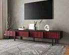 Комод с четырьмя ящиками под TV "Эмерсон (Emerson)" арт EM06/red/L №1