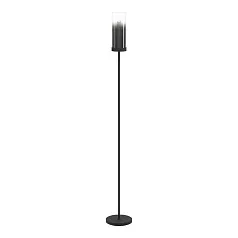 купить красивые 44004 Торшер TOOTHILL, 1х40W (E27), L1535, ?150, сталь черный / затемненное стекло, черный прозрачный