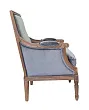Классическое кресло Coolman Grey Velvet №1 в Екатеринбурге