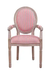 Мягкий стул с подлокотниками Volker Arm Pink Pinstripe в интернет-магазине