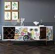Комод "Бербер (Berber)" удлиненный с бутылочницей арт BB15/Print_03 №1