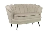 Дизайнерский диван Pearl Double Taupe на черных ножках №1