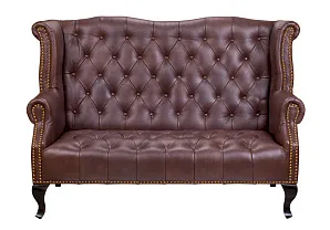 стильный Кожаный дизайнерский диван лофт Royal Sofa Brown