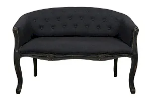 заказать Двухместный дизайнерский диван Kandy Double Black Old