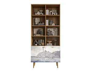 красивый Стеллаж на комоде "Бербер (Berber)" арт BB44/Print_51