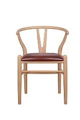 фото Стул ретро Wishbone Brown