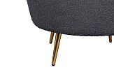 Низкое кресло ракушка Pearl Black Boucle №6 в Екатеринбурге