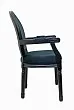 Мягкий стул с подлокотниками Volker Arm Black №1