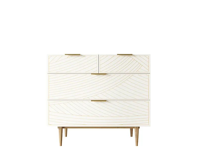 Комод с четыремя ящиками "Лайн (Line)" LN14/GR1/beige