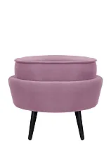 купить Пуф Pearl Adorn Pink на черных ножках в Екатеринбурге