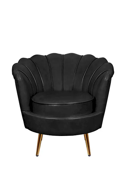 Низкое кресло ракушка Pearl Black V2 в Екатеринбурге Низкое кресло ракушка Pearl Black V2