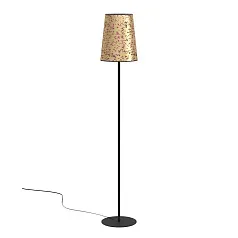 стильные 390295 Торшер с ножным выключателем CASTUERA, 1X25W (E27), H1725, сталь, черный / бумага с розовыми