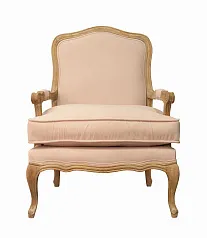 Мягкое полукресло с подлокотниками Nitro Beige Velvet в интерьере