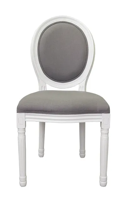 Дизайнерский обеденный стул модерн Volker Grey and White