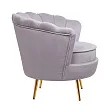 Низкое кресло ракушка Pearl Grey №2 в Екатеринбурге