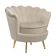 Низкое кресло ракушка Pearl Taupe №1 в Екатеринбурге