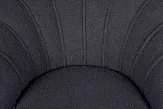 Низкое кресло ракушка Pearl Black Boucle №5 в Екатеринбурге