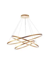 Люстра Orblaze 3 rings 600 gold в интерьере