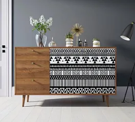 купить Комод "Бербер (Berber)" с двумя дверками и ящиками 19 принт арт BB05/Print_19 в интернет-магазине