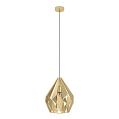 заказать 43814 Подвесной потолочный светильник (люстра) CARLTON, 1Х60W, E27, H1100, ?310, сталь, золотой