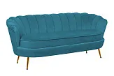 Диван ракушка для гостиниц Pearl Triple Marine Velvet №1