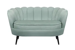 красивый Диван ракушка Pearl Double Green на черных ножках в интернет-магазине