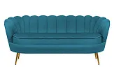 Диван ракушка для гостиниц Pearl Triple Marine Velvet №0 в Екатеринбурге