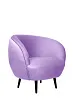 Мягкое кресло Small Benee Purple на черных ножках №0
