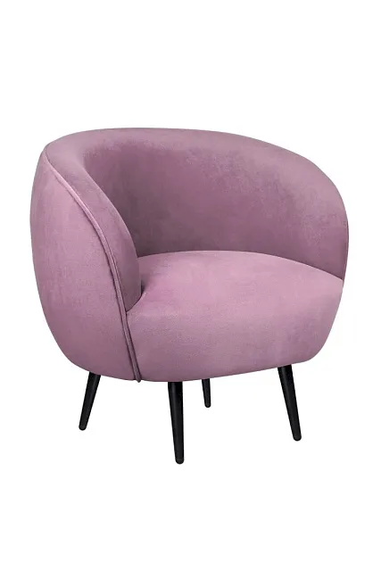 Мягкое кресло Benee Pink на черных ножках в Екатеринбурге Мягкое кресло Benee Pink на черных ножках