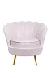 Низкое кресло ракушка Pearl Pink Boucle №0 в Екатеринбурге