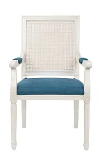 Мягкий стул с подлокотниками Wilton White на заказ