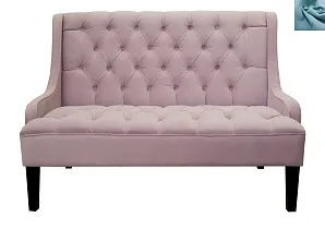 Американский диван Sommet Violet голубой в интерьере