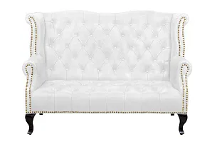 Кожаный дизайнерский диван лофт Royal Sofa White в интерьере в Екатеринбурге