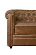 Кожаный диван лофт Karo Brown leather 3S №5 в Екатеринбурге